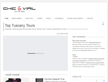 Tablet Screenshot of chic-et-viril.com